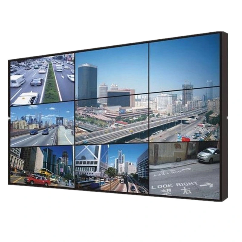 Thin bezel wall mount LCD wall panel surveillance interactive video wall