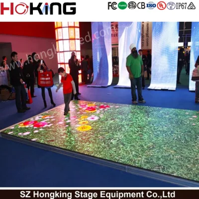 P4.81 Stage Lighting Tempered Glass Interactive LED Video Wall