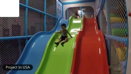 Indoor Tampoline Kids Play Equipment Forest Children Indoor Playground with Slide Interactive Indoor Playground Amusement Park