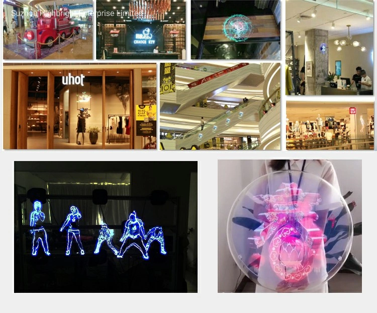 3D Holographic LED Fan Display for supermarket store