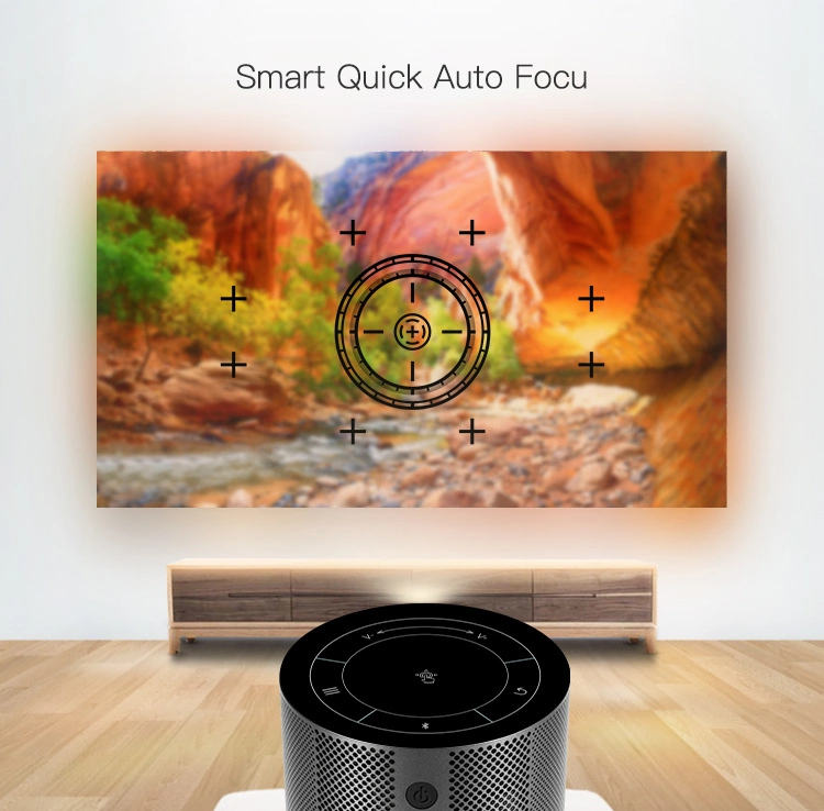 Smart Android 7.1 3D Proyector Portable LED DLP Short Throw Laser Holographic Private Mini Projector 4K 1080P for Home Theater