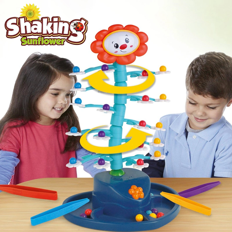 New Arrival Kids Observation Game High Quality Electric Shaking Swing Sunflower Interactive Funny Children Toys and Games for Fun