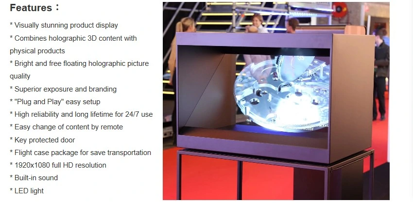 Holographic Pyramid Projection Display 3D Magic Hologram Video with WiFi and 4G