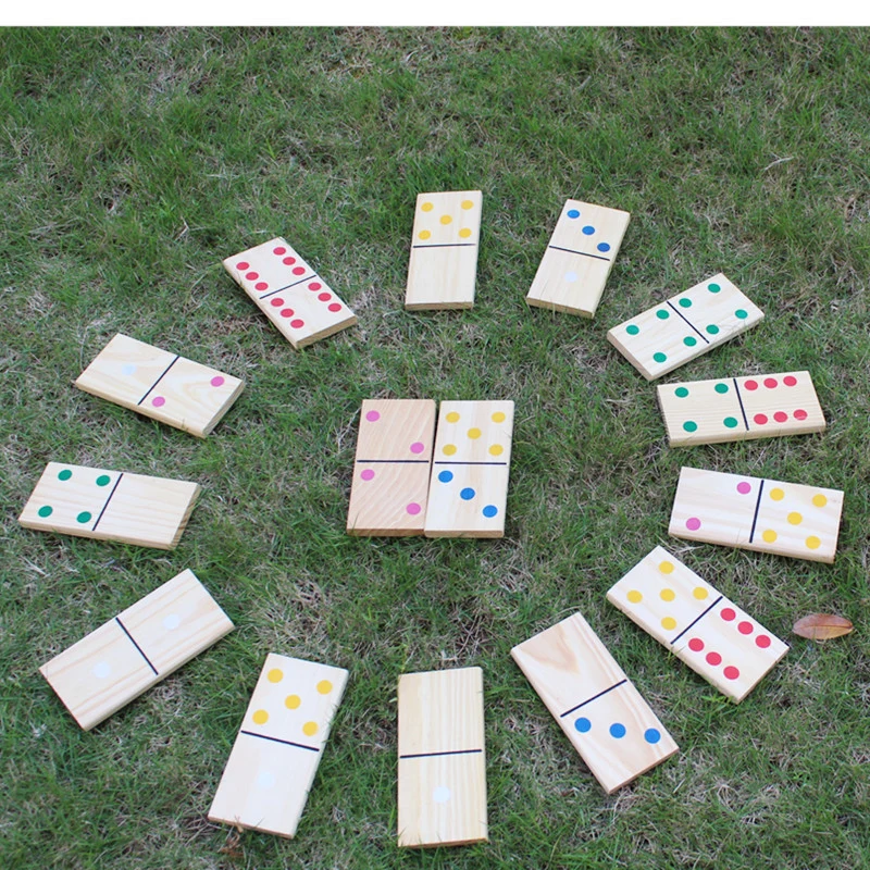 Wooden Domino Fun Game for Kids