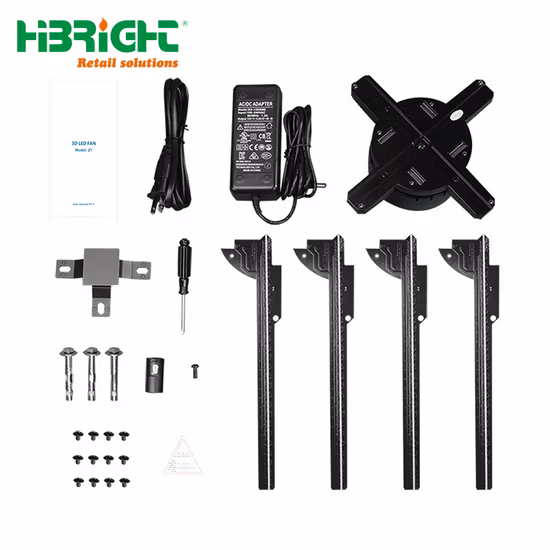 3D Holographic LED Fan Display for supermarket store