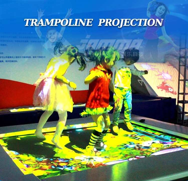Ar Trampoline Floor Interactive Projection Games Kids Children&prime; S Park Ball Pool Soft Playground