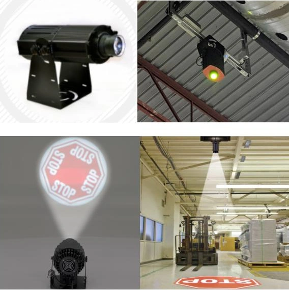 110V-220V Warehouse Industrial Virtual Line Light Floor Marking Projector for Pedestrian Safety