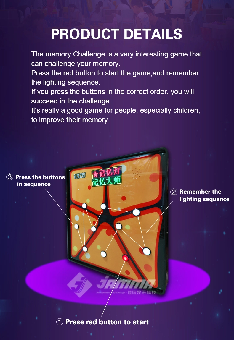 Indoor Amusement Park Ar Memory Challenge Game
