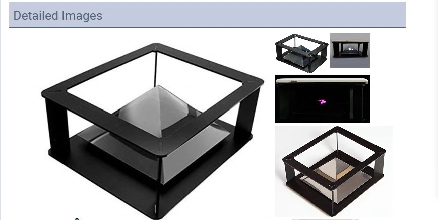 E-Fluence Pyramid 3D Holographic Display, 3D Hologram Display for Advertising