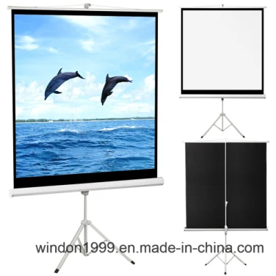 OEM&ODM Floor Stand Tripod Projection Projector Screen for Sale