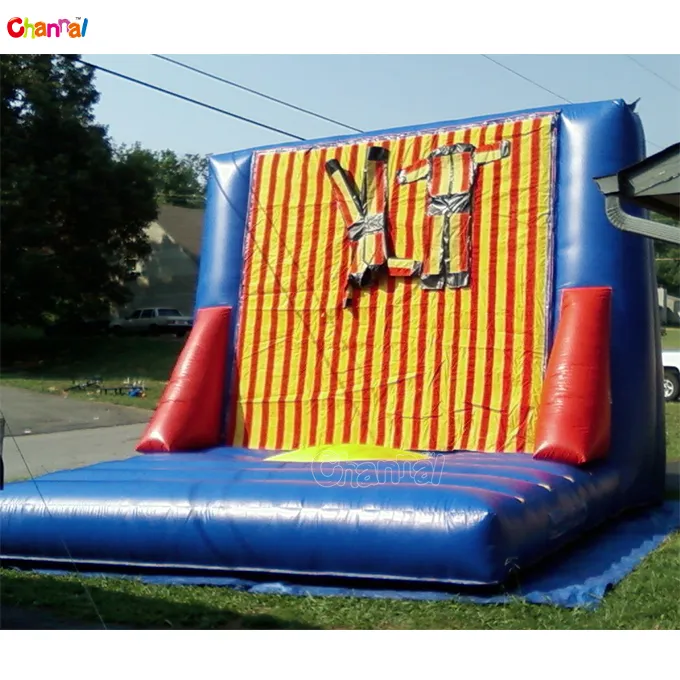 Outdoor Interactive Game Inflatable Climb Stick Suit Wall/Inflatable Climbing Sticky Jumping Wall