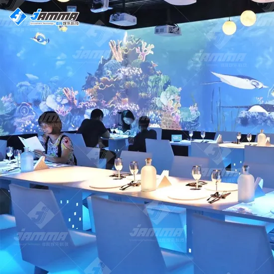 Full 360 Degree Immersive Spaces Ar Interactive Projection 3D Holograph Interact Floor Wall Projector