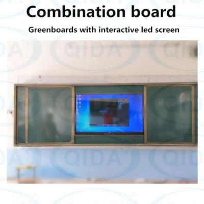 Multi-Touch Digital Smart Education Windows Android Double System Computer Interactive White Board for Multi-Media Classroom