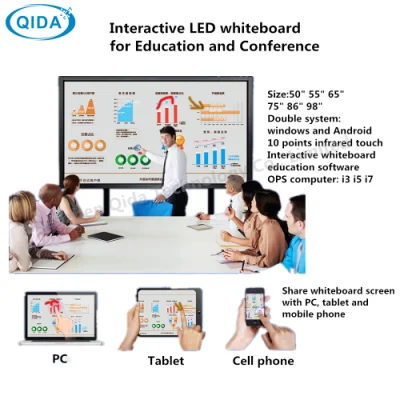 88′′ Computer Infrared Multi Touch Interactive Whiteboard +Smart White Board for Classrooms