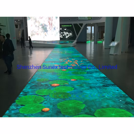 Interactive Video Stage Dance Floor Stand LED Wall Panels Screen Touch Display Digital Full Color Tile Wall for Dancing Gaming