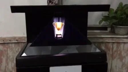 Dedi 360 Degree Floor Stand Holographic Display 3D Pyramid for Jewelry Display