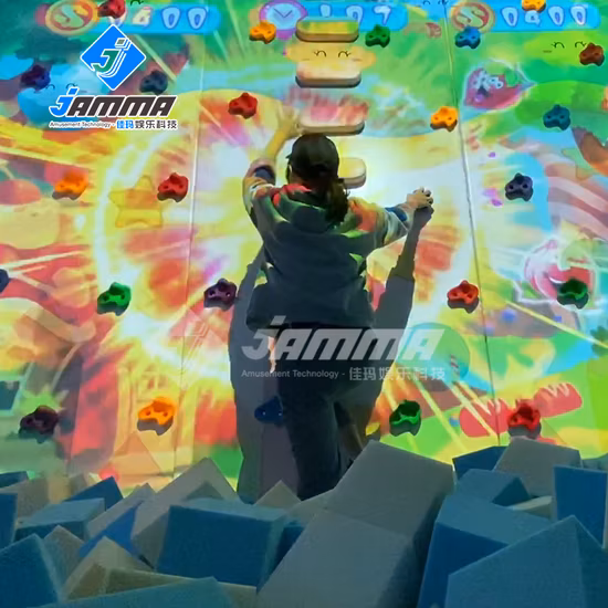 Wall Climbing Ar Interactive Projection Wall Construction Kids Playground